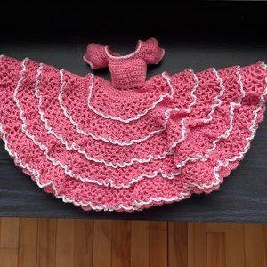 Knit / crochet Barbie dress